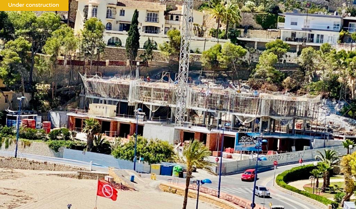 Newly built apartment in front of Poniente beach in Benidorm
